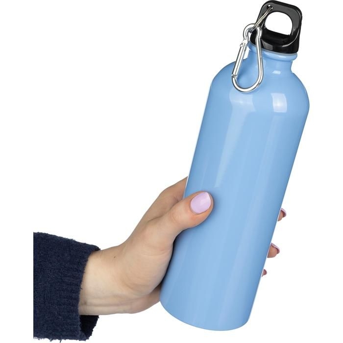 GI1204263-18Recycelte einwandige Edelstahlflasche _750 ml_ Emeric_ hellblau