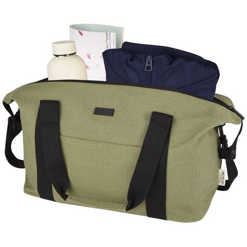 PF120681-2Joey Reisetasche aus GRS recyceltem Canvas 25 L_ olive