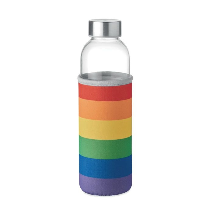 MO9358-99Utah Glass Trinkflasche Glas 500 ml_ bunt MO9358-99Utah Glass Trinkflasche Glas 500 ml_ bunt