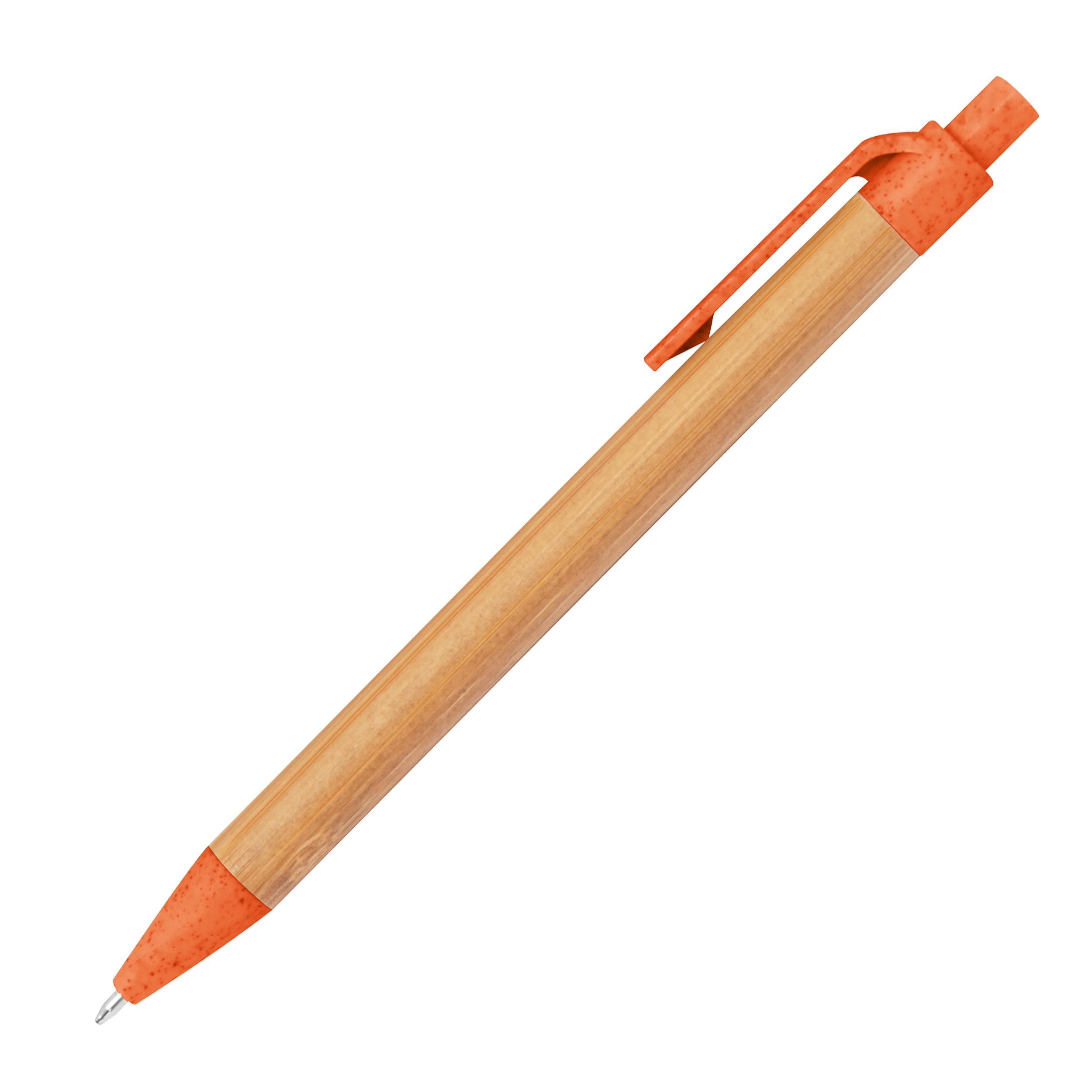 MA13211-10Kugelschreiber aus Weizenstroh und Bambus_ orange