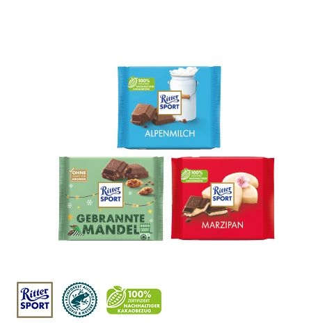 CD95443-01Ritter SPORT mit Werbebanderole