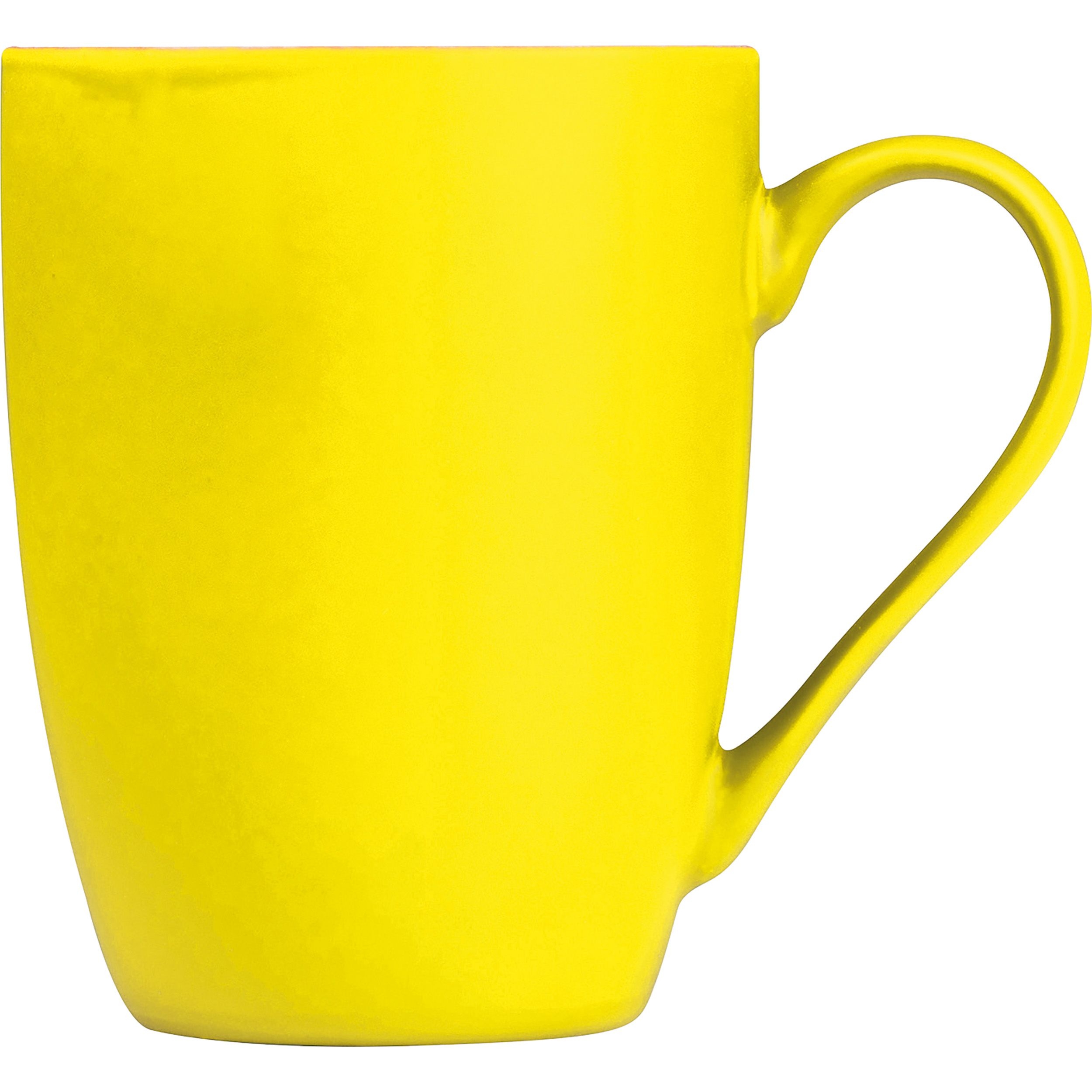 MA80655-08Tasse aus Porzellan_ aussen gummiert_ 300ml_ gelb