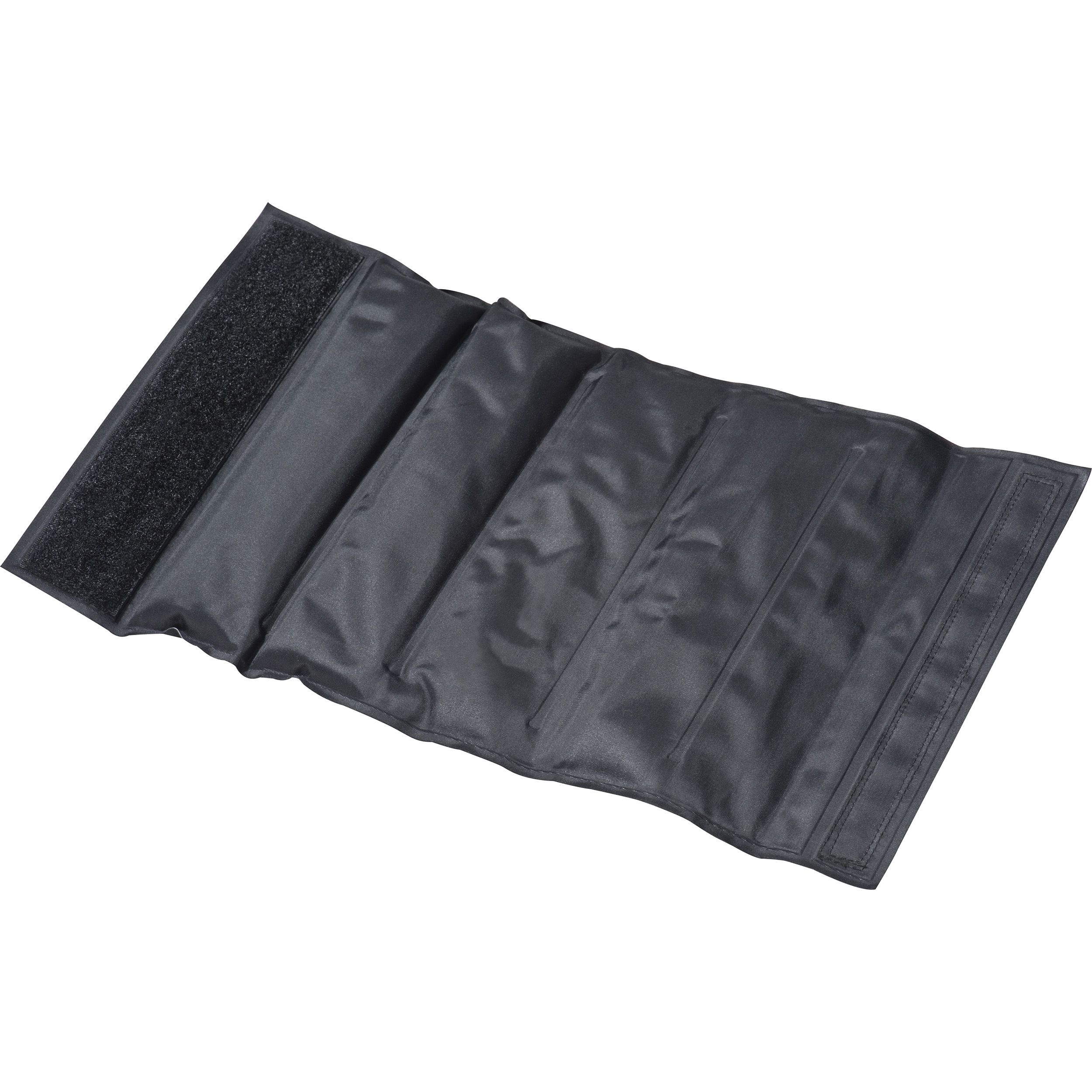 Kühlmanschette aus Nylon mit integrierten Kühlpads, schwarz