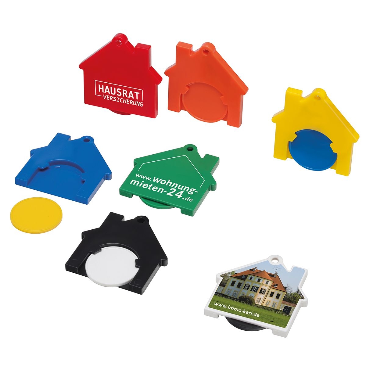 HE7516Chiphalter mit 1€-Chip _Haus_