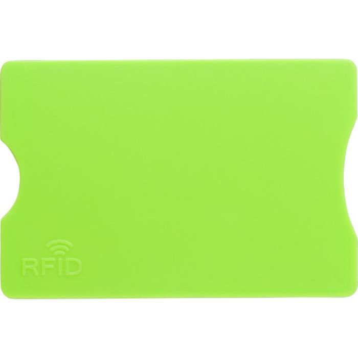 Kreditkartenhalter aus Kunststoff Yara, Limettengrün