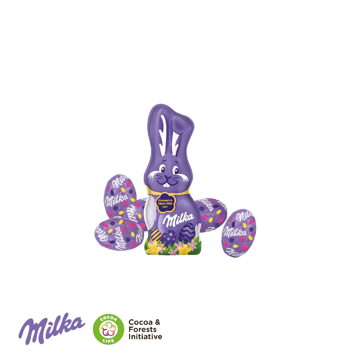 CD94687-01Werbe-Osterei mit Schokoladenmischung von Milka_ Milka Schokomischung