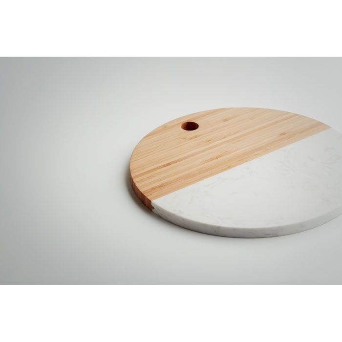 Hannsu Servierplatte Marmor-Bambus, Holz