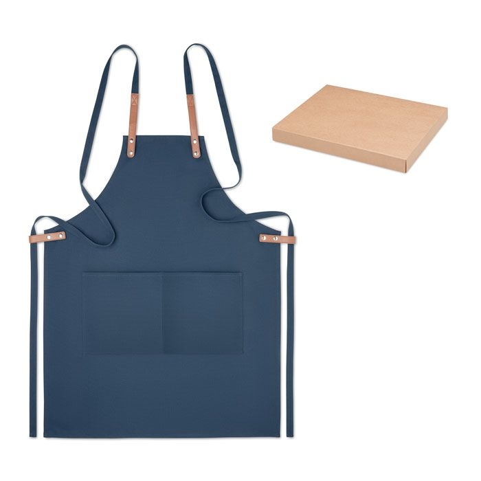 MO6261-04Nagpur Colour Kuechenschuerze Organic Cotton_ Blau MO6261-04Nagpur Colour Kuechenschuerze Organic Cotton_ Blau