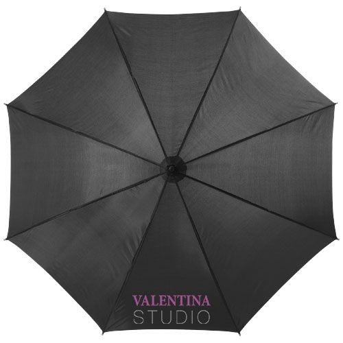 PF109048-8Kyle 23_ Automatikregenschirm mit Holzstange und -griff_ schwarz