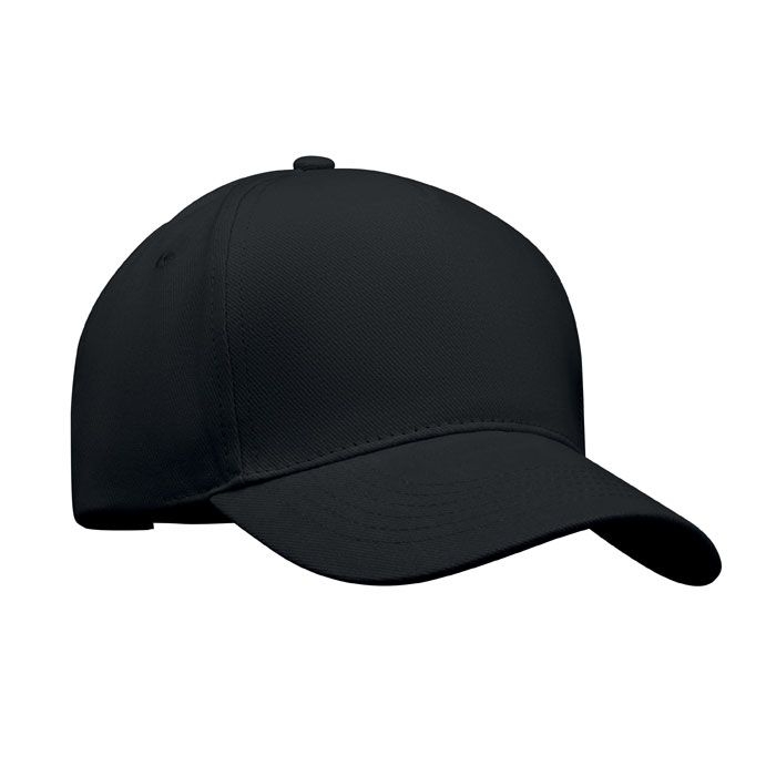 MO6875-03Long Beach Singa Baseball cap 5 panels 260g_m²_ schwarz