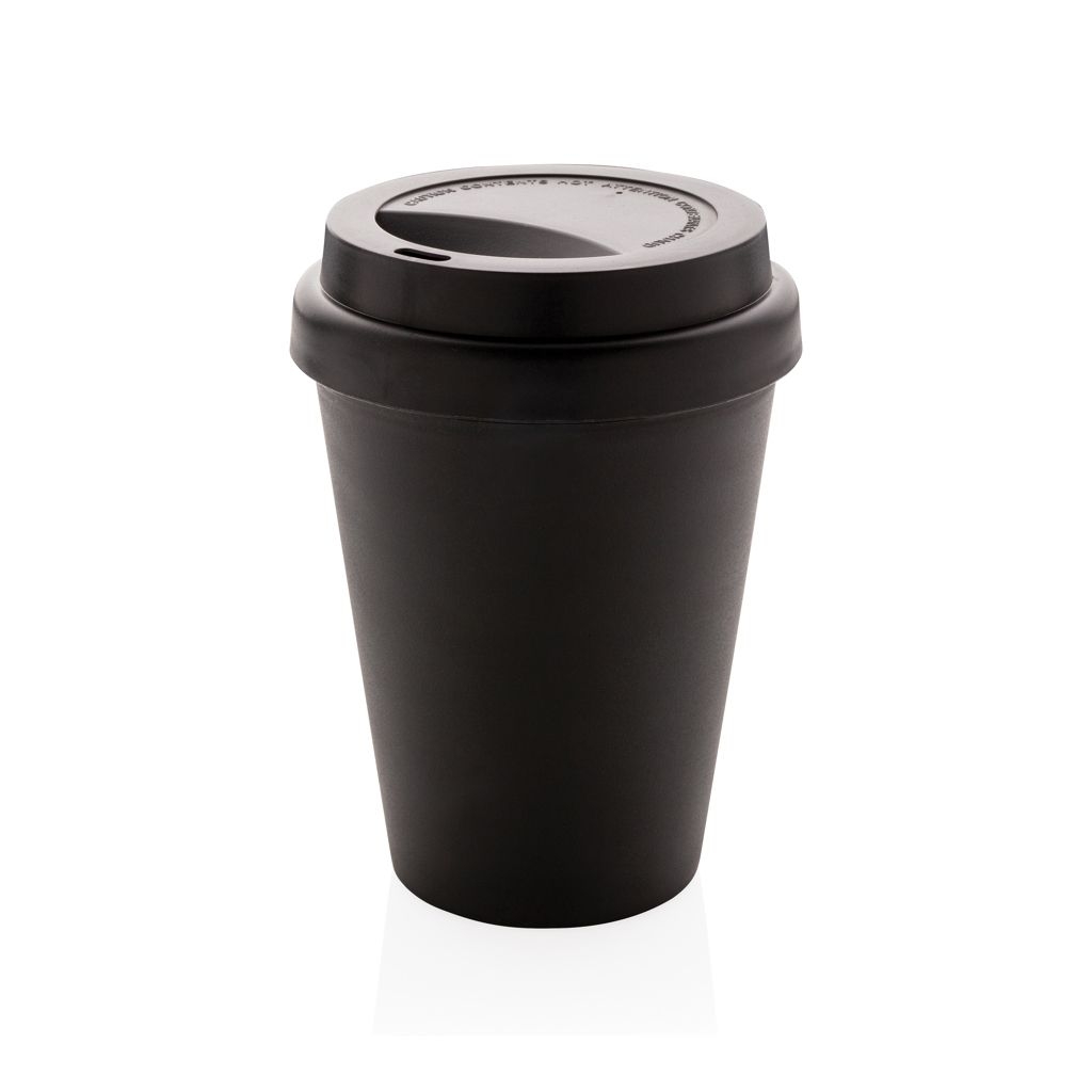 XDP432.69-1Wiederverwendbarer doppelwandiger Kaffeebecher 300ml_ schwarz