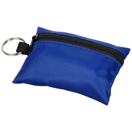 Valdemar 16-teilige Erste-Hilfe-Tasche mit Schlüsselanhänger, royalblau