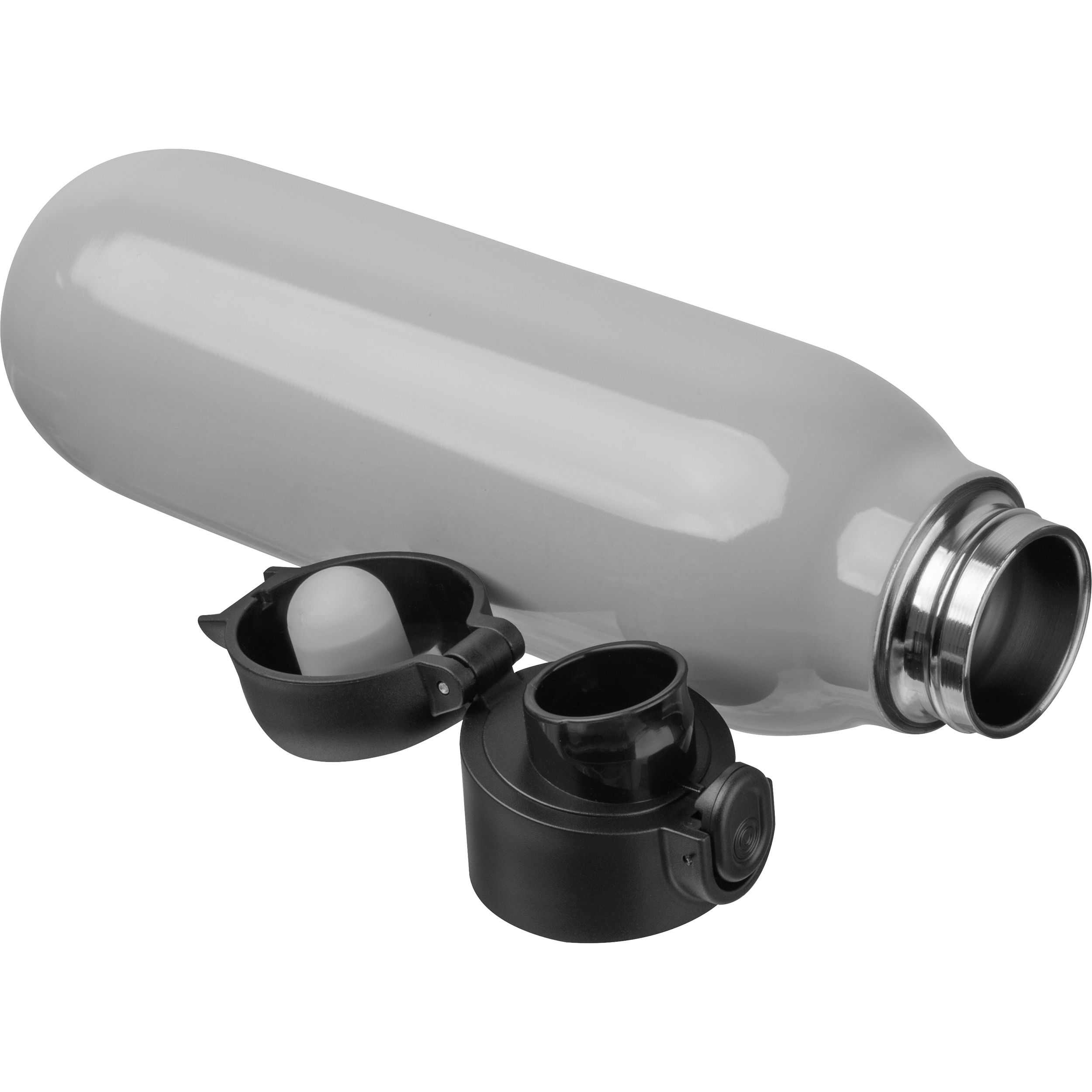 MA85598-07Vakuum Trinkflasche 500ml FEDERICA_ silbergrau