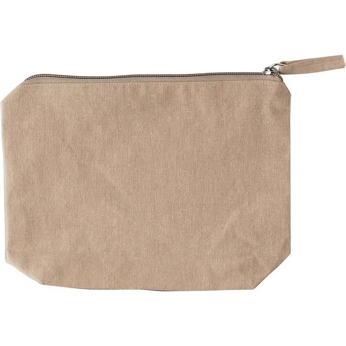 GI1039472-01Kosmetiktasche aus recycelter Baumwolle _180 g_m²_ Cressida_ schwarz