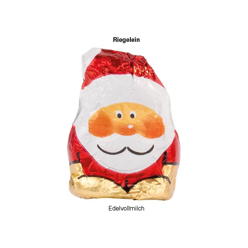 JG20054-1Werbekarte Visitenkartenformat Weihnachten_ Mini-Schoko Weihnachtsmann