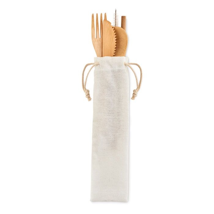 MO6121-13Setstraw Besteck-Set Bambus_ Beige