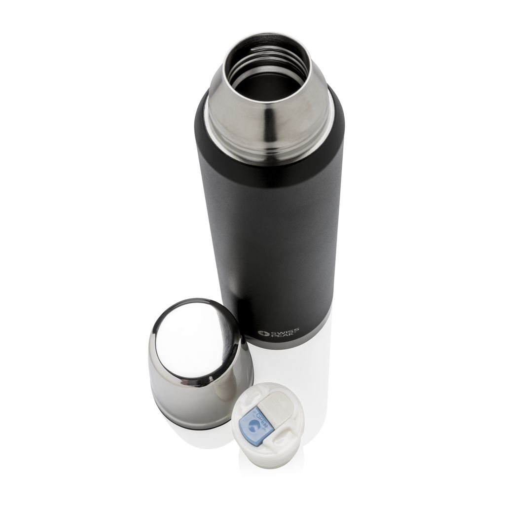 XDP433.36-1Swiss Peak Elite  1l Kupfer Vakuum Flasche_ schwarz