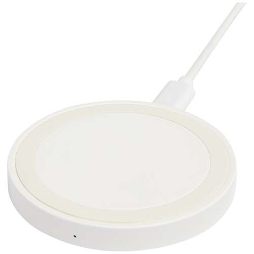 PF124434-1Freal 15W Kabelloses Ladepad aus recyceltem Kunststoff_ weiss