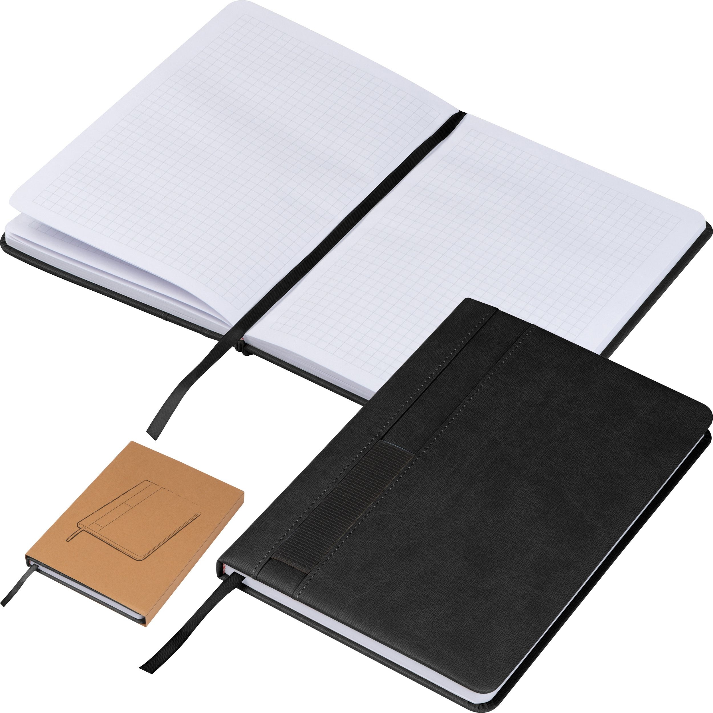 MA21363-03Notizbuch mit Steckfach A5 CLELIA_ schwarz