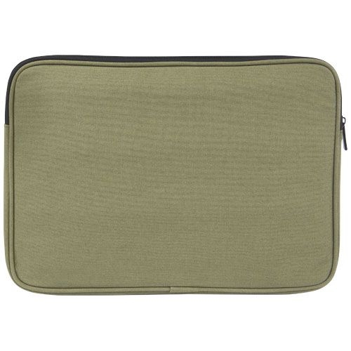 PF120680-2Joey 14_ Laptophuelle aus GRS recyceltem Canvas 2 L_ olive