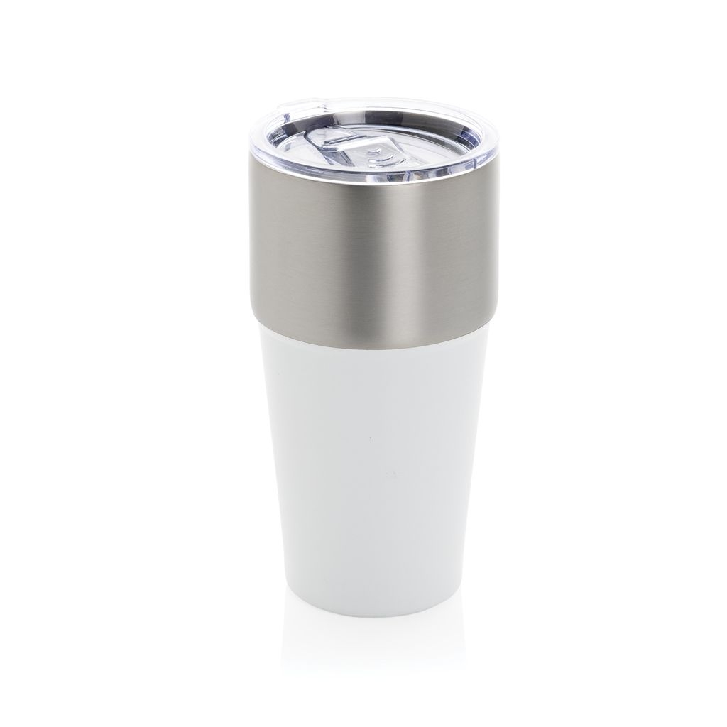 XDP437.13-03Fluid Becher aus RCS-zertifiziert recyceltem Stahl_ 500ml_ weiss