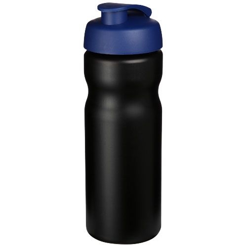 Baseline® Plus 650 ml Sportflasche mit Klappdeckel, schwarz,blau