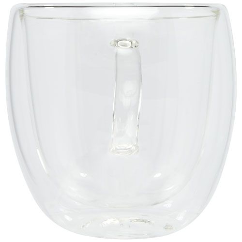 PF113315-1Manti 2-teiliger 250 ml doppelwandiger Glasbecher mit Bambusuntersetzer_ transparent_natural
