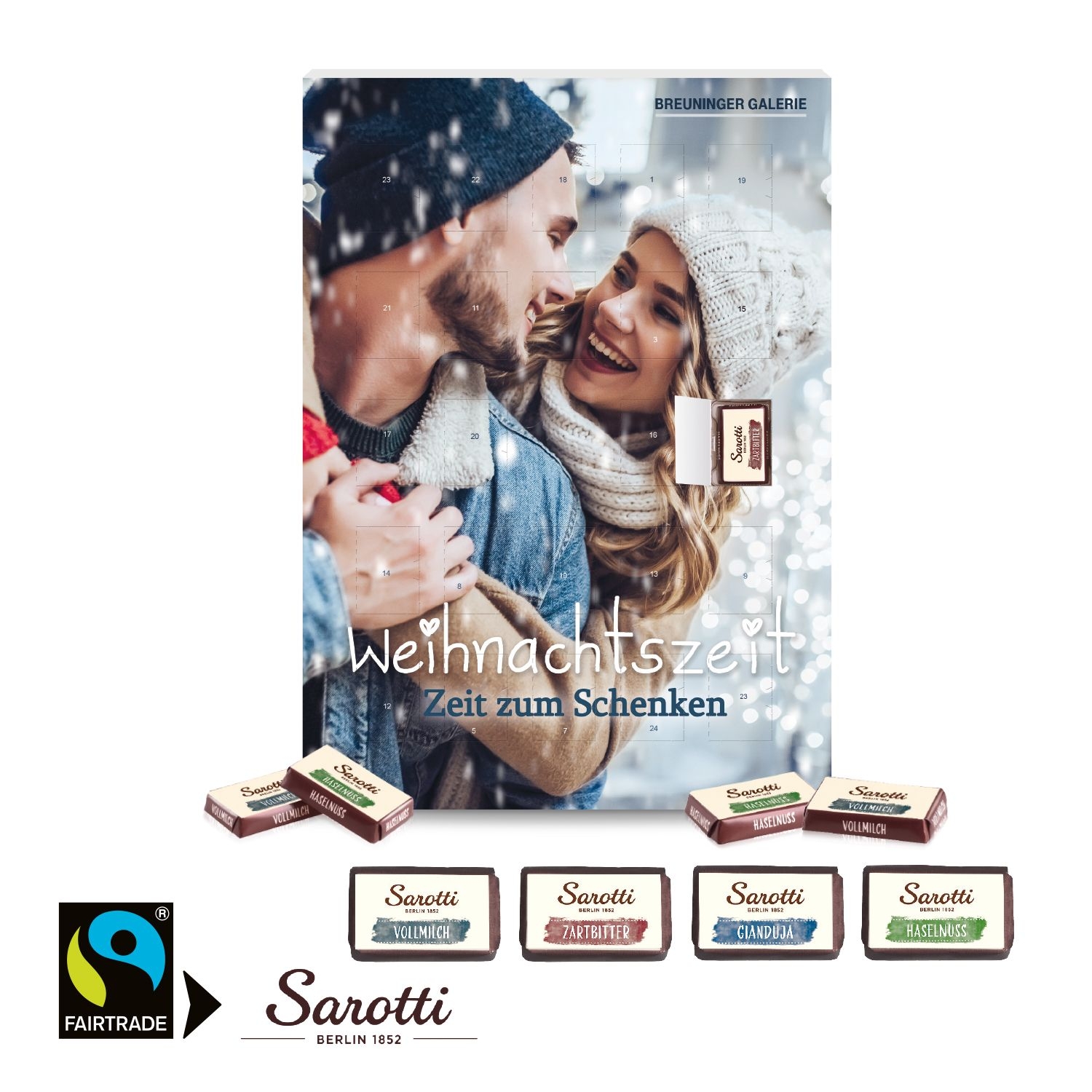 CD95312-02Wand-Adventskalender Sarotti _Business Exklusiv_ Individuelles Motiv