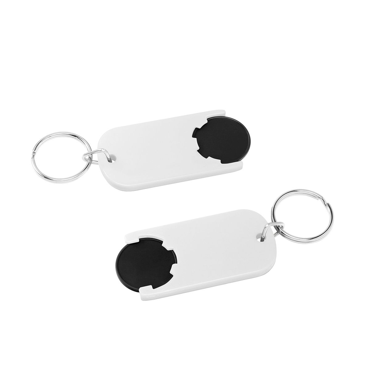 HE7439R-6-0Chiphalter mit 1€-Chip _Alpha_ schwarz_ weiss HE7439R-6-0Chiphalter mit 1€-Chip _Alpha_ schwarz_ weiss