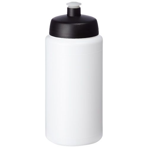 PF210687-1Baseline® Plus grip 500 ml Sportflasche mit Sportdeckel_ weiss_schwarz PF210687-1Baseline® Plus grip 500 ml Sportflasche mit Sportdeckel_ weiss_schwarz