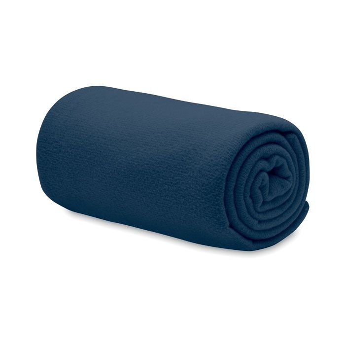MO6805-04Bogda RPET-Polar Fleece-Decke_ Blau