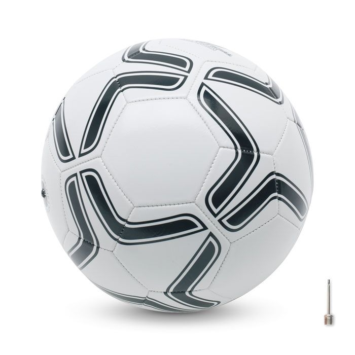 MO7933-33Soccerini Fussball aus PVC 21.5cm_ weiss_schwarz
