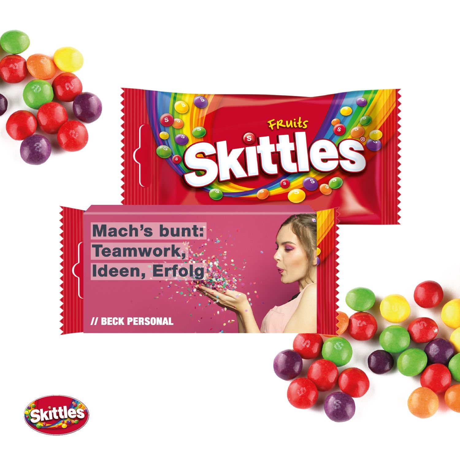 CD91741Skittles® im Werbeschuber