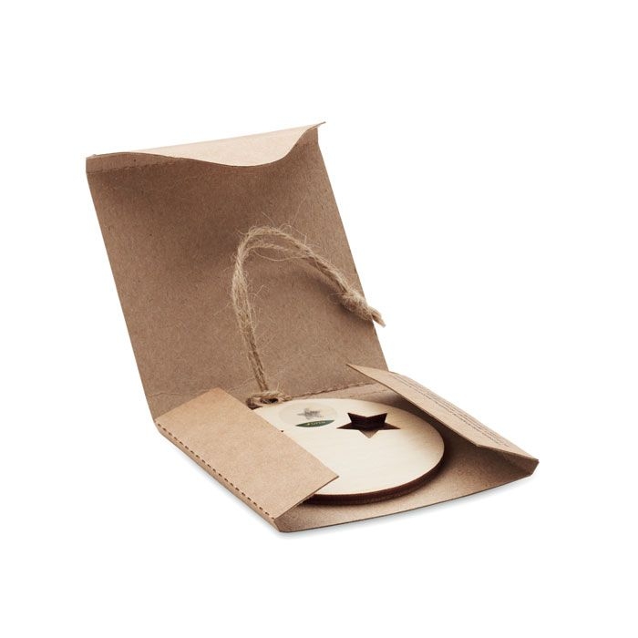 CX1556-40Roseed Weihnachtsschmuck Kugel_ holz