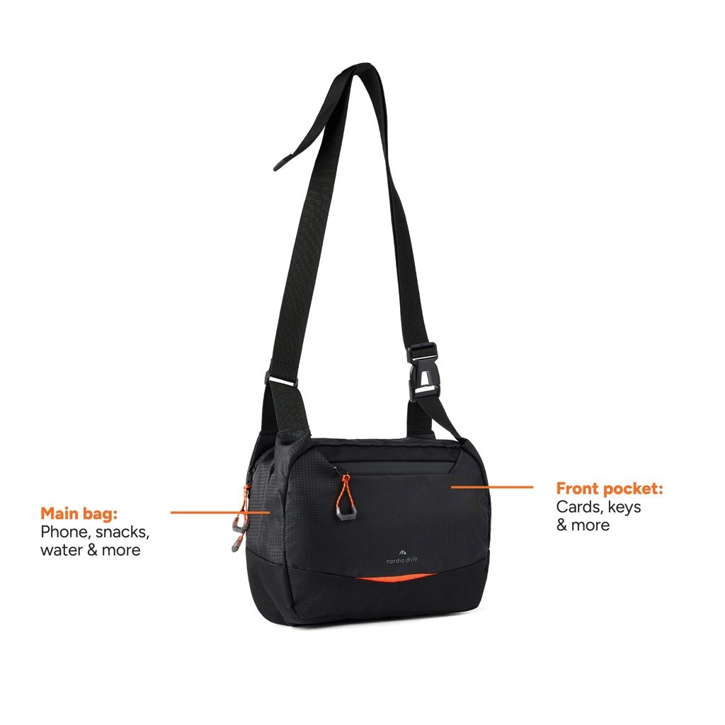 XDND200.04-01Nordic Drift Trail RCS Crossbody-Bag 4L_ schwarz