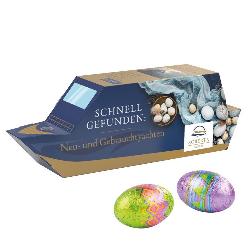 JG30033-13D-Praesent  Schiff Ostern_ Klett Ostereier