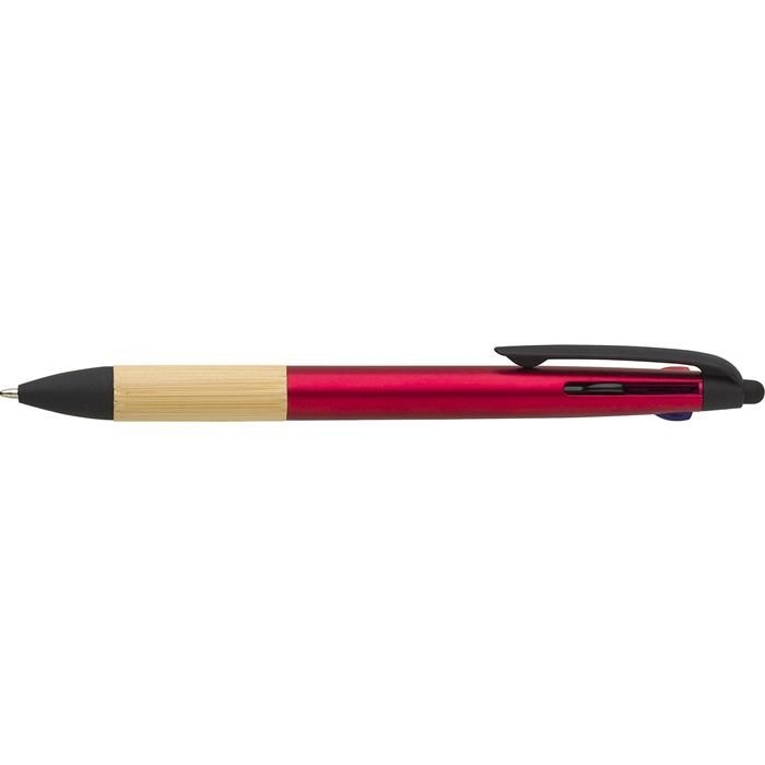 GI966208-23ABS-Kugelschreiber Malachi mit 3 Tintenfarben_ kobaltblau