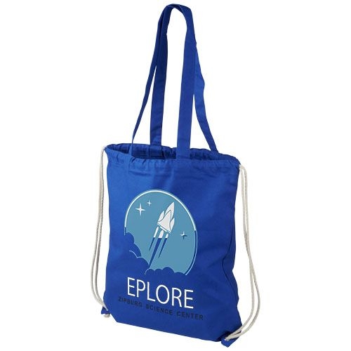 PF120276-3Eliza 240 g_m² Baumwoll Turnbeutel 6L_ royalblau