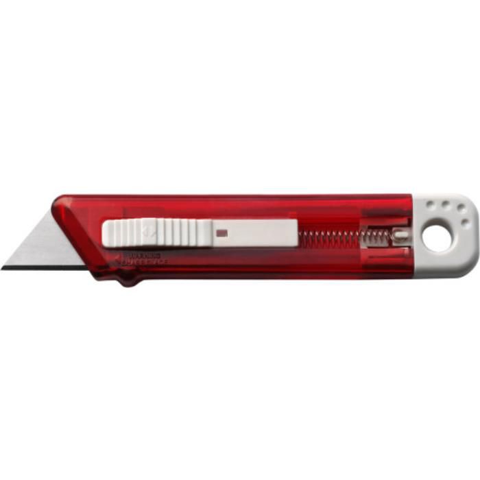 GI8545-08Cutter-Messer mit Federkernautomatik aus Kunststoff Griffin_ Rot GI8545-08Cutter-Messer mit Federkernautomatik aus Kunststoff Griffin_ Rot
