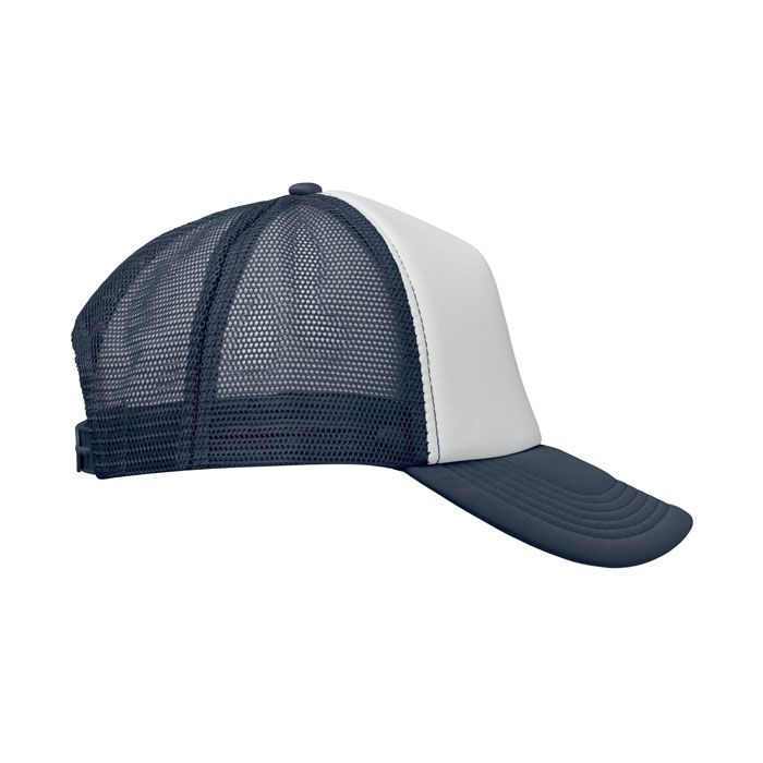 MO2269-54Bubble Trucker cap 5 panels_ weiss_dunkelblau