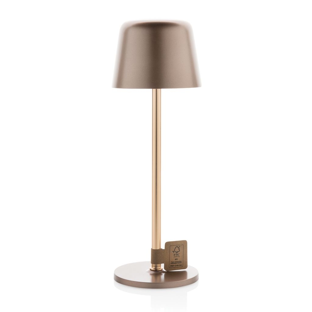 XDP513.97-32Zenic USB Tischleuchte aus RCS recyceltem Kunststoff_ Bronze