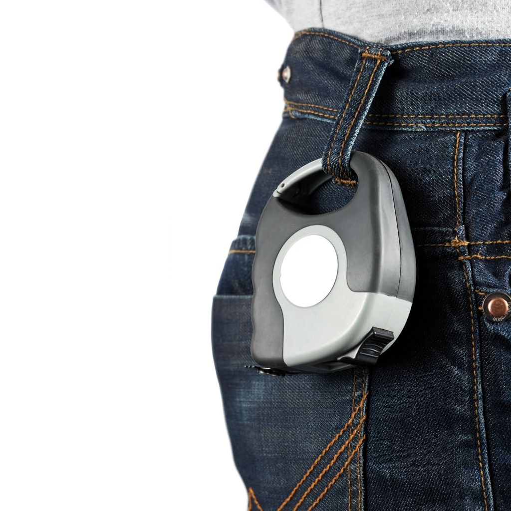 XDP113.65-25m_19mm Massband mit Karabinerhaken_ grau