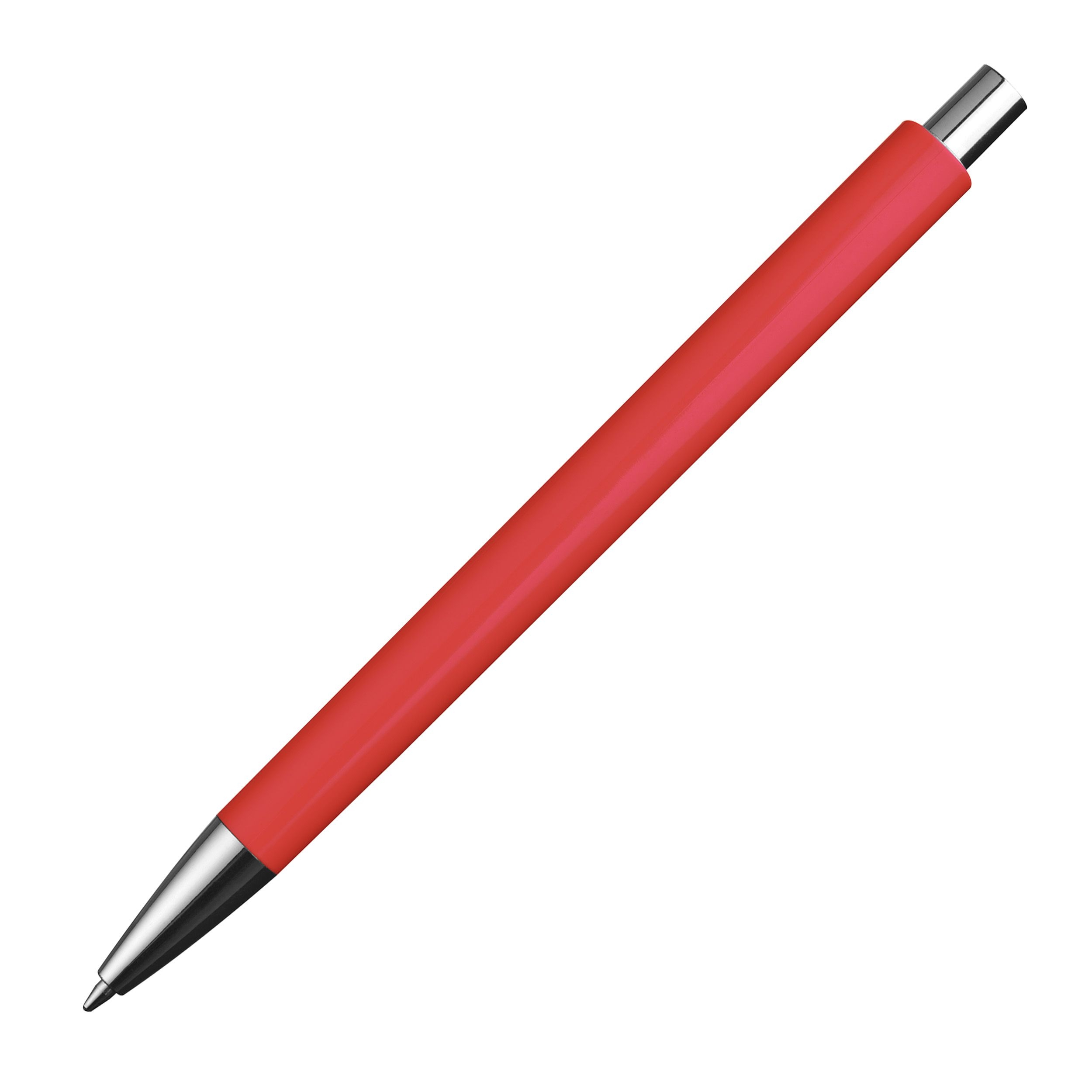 MA13538-05Kugelschreiber mit silbernen Applikationen_ rot