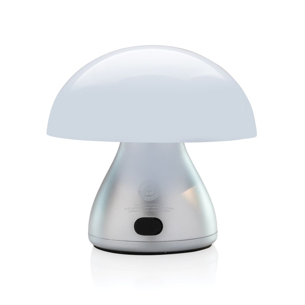 XDP513.74-2Luming wiederaufladbare USB-Tischlampe aus RCS Kunststoff_ grau