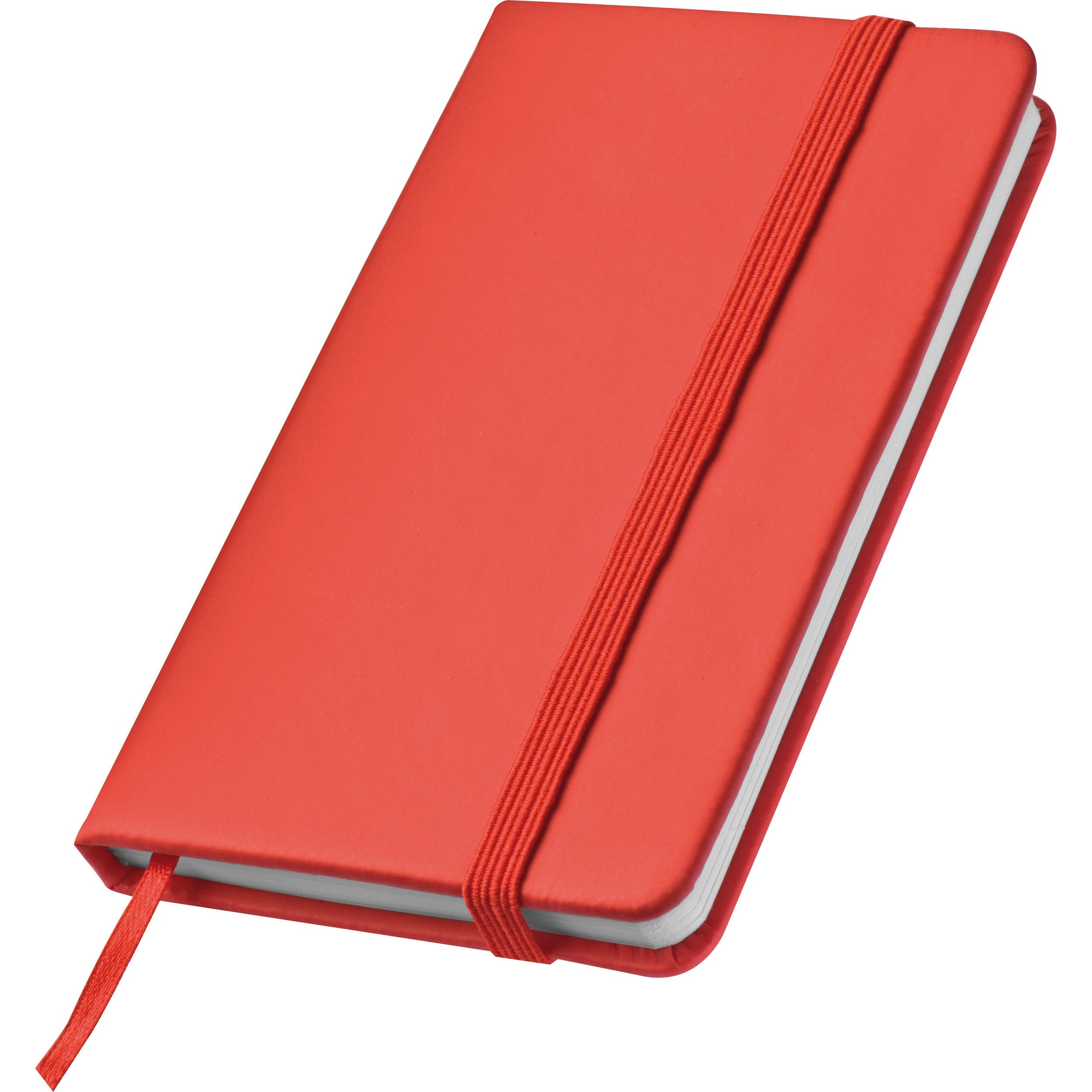 MA28367-05Notizbuch mit Lesebaendchen und Gummibandverschluss_ rot MA28367-05Notizbuch mit Lesebaendchen und Gummibandverschluss_ rot