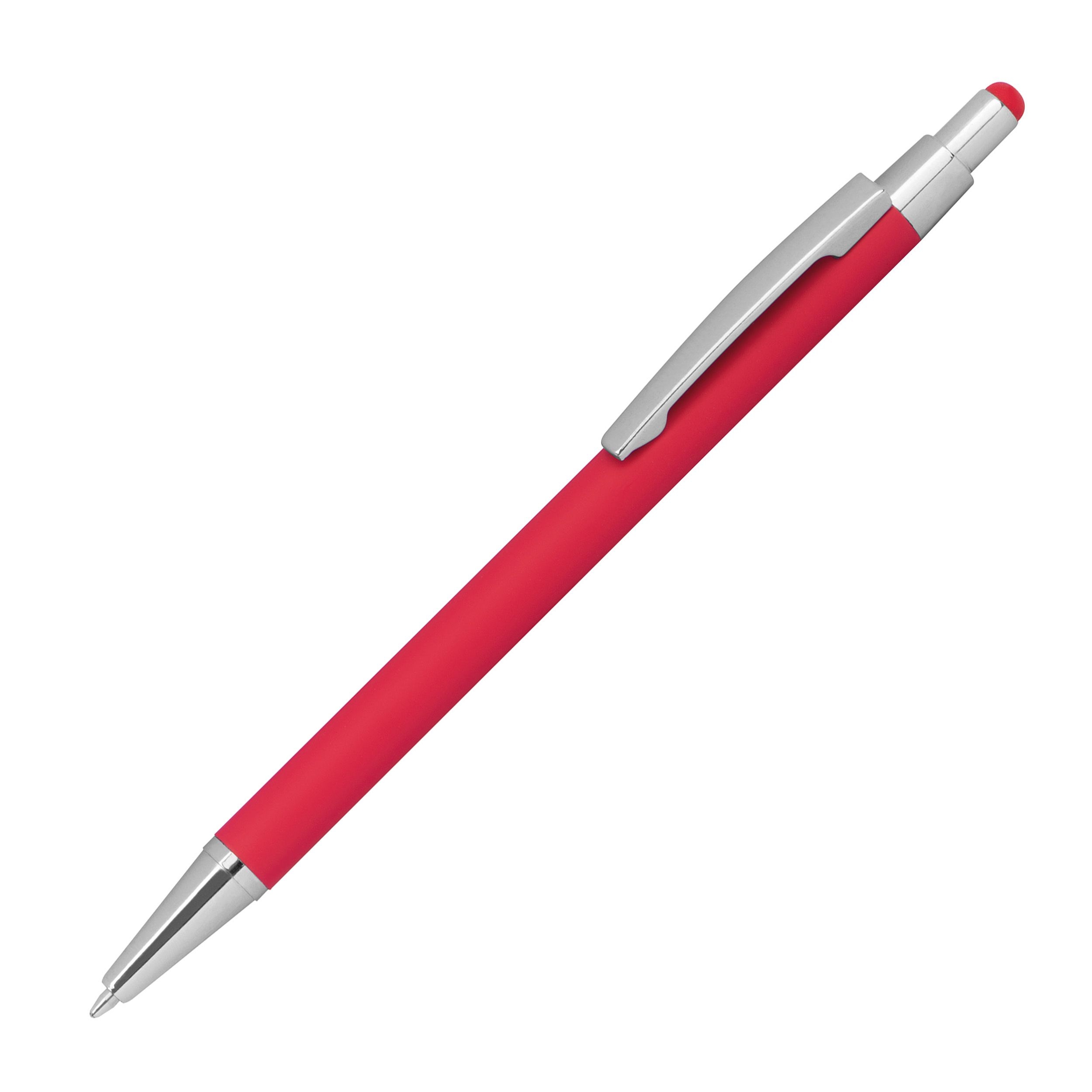 MA10964-05Kugelschreiber aus Metall mit Rubberfinish und Touchfunktion_ rot MA10964-05Kugelschreiber aus Metall mit Rubberfinish und Touchfunktion_ rot