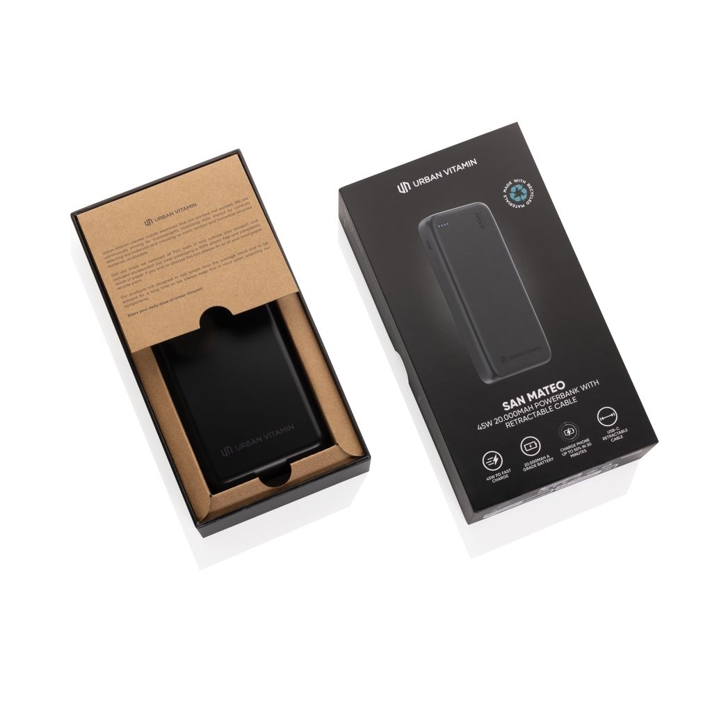 XDP322_74-01Urban Vitamin San Mateo 45W 20.000mAh Powerbank_ schwarz