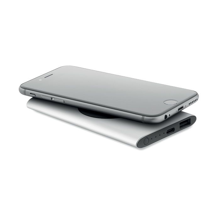 MO2375-16Powerplus Powerbank mit Ladestation 15W_ mattsilber