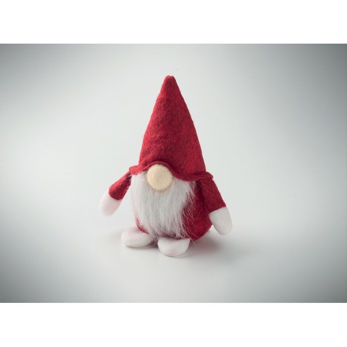 CX1589-05Frosty Dekorativer Filz-Wichtel_ rot