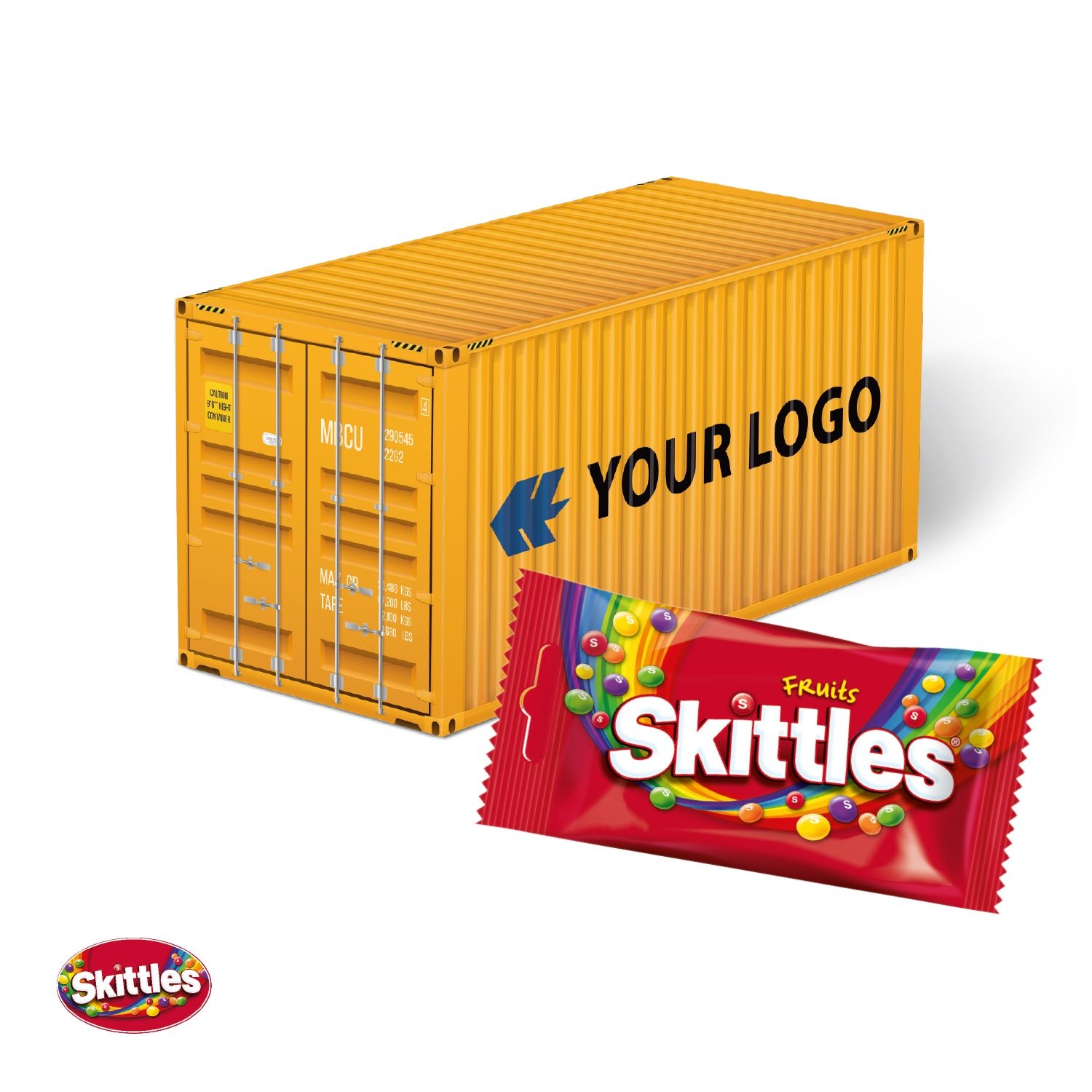 CD916883D Praesent Container mit Skittles®